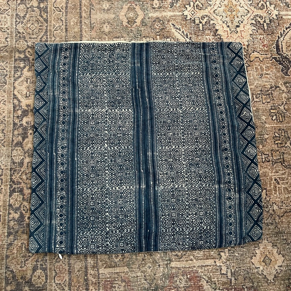 20” Hmong Indigo Pillow Cover